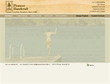 Tablet Screenshot of pioneerhandcraft.ca